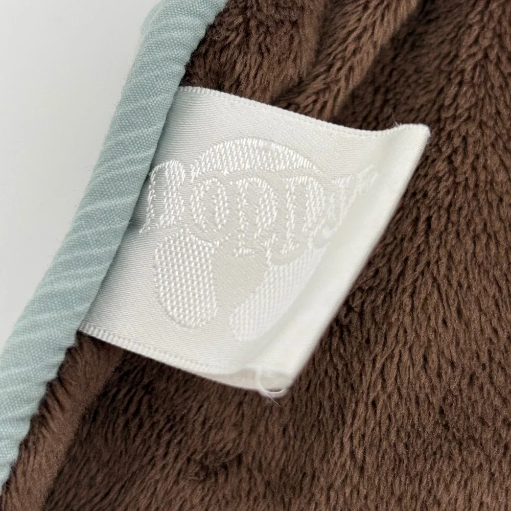 Nursing Pillow Case Cover Baby Feeding Support Blue Brown‎ Geometric Pattern